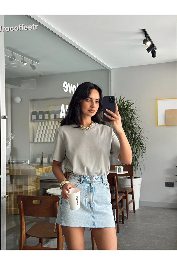 Plain Oversize Basic - Gray - 2