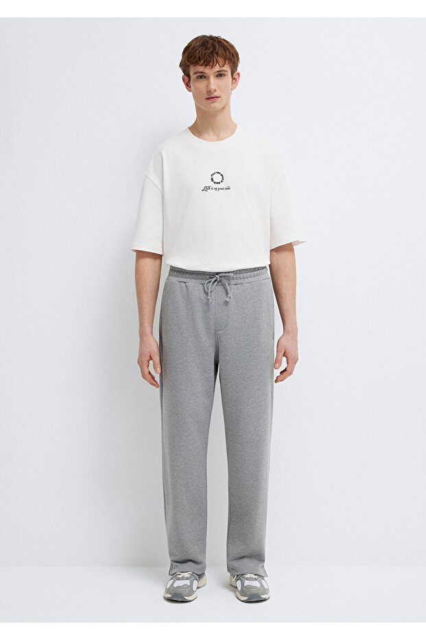 Gri Basic Eşofman Altı 0010462-80018 - 4