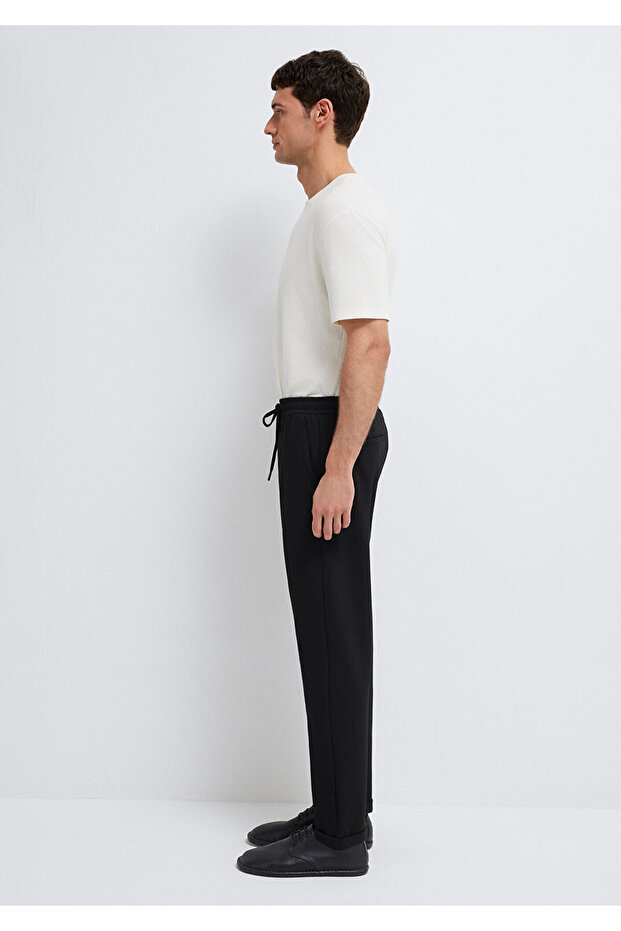 Siyah Örme Pantolon 0010460-900 - 4