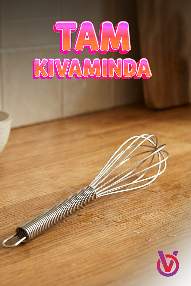 6 Pieces Stainless Steel Mini Hand Whisk – Durable, Non-Slip Handle, Practical Egg and Sauce Whisk