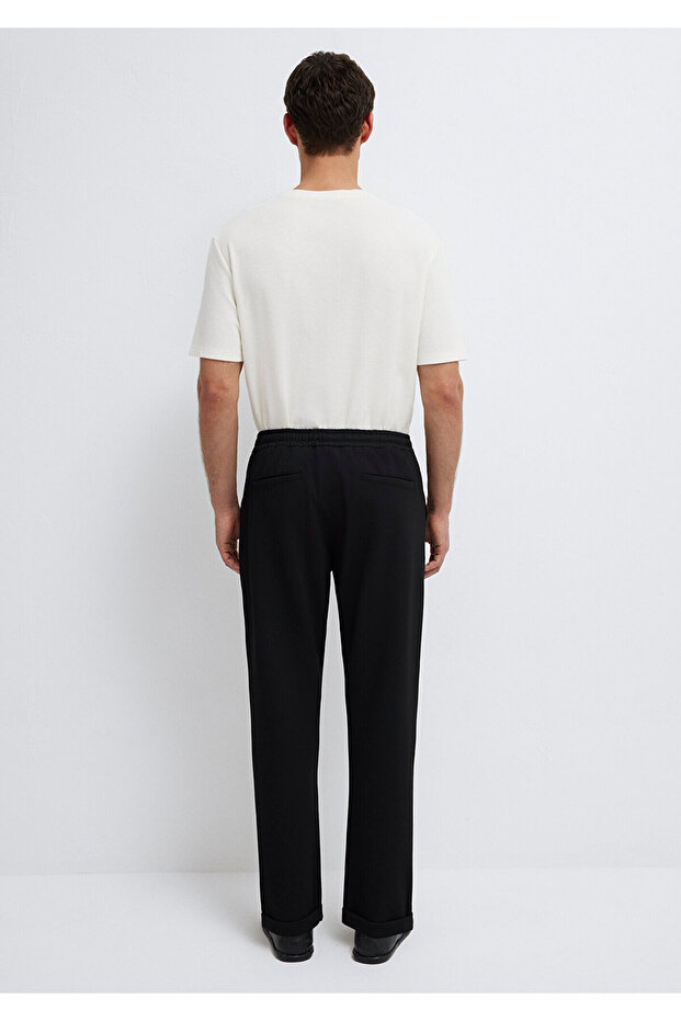 Siyah Örme Pantolon 0010460-900 - 5