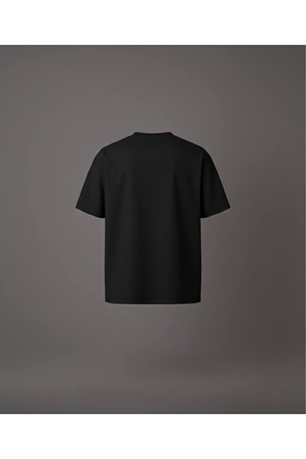 Oversize Wide Fit Crew Neck Basic Solid Short Sleeve T-Shirt - 2
