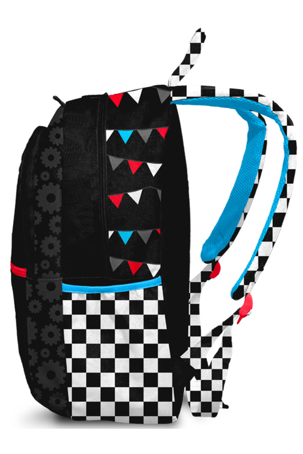 Car Patterned Primary School Backpack for Boys 1008 - 7