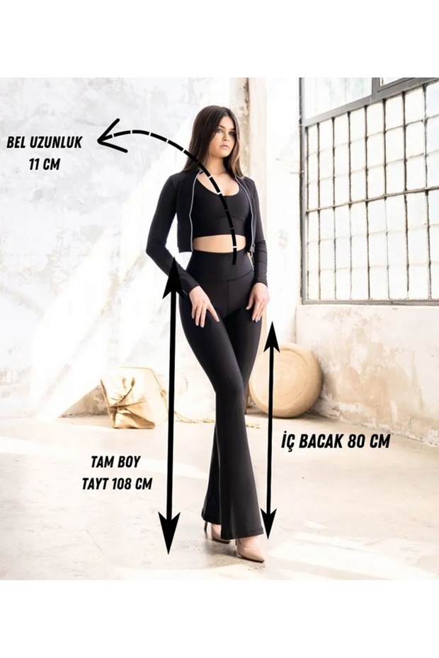 Mor İspanyol Paça Tayt - 6