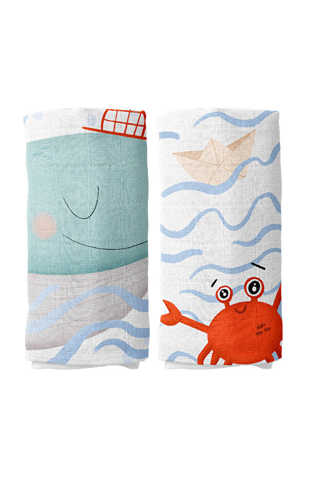 Boubou 100% Cotton Muslin Cover Set