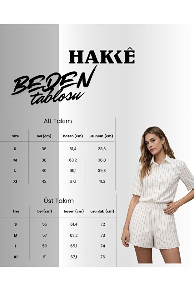 Gömlek Şortlu Keten TAKIM - 4