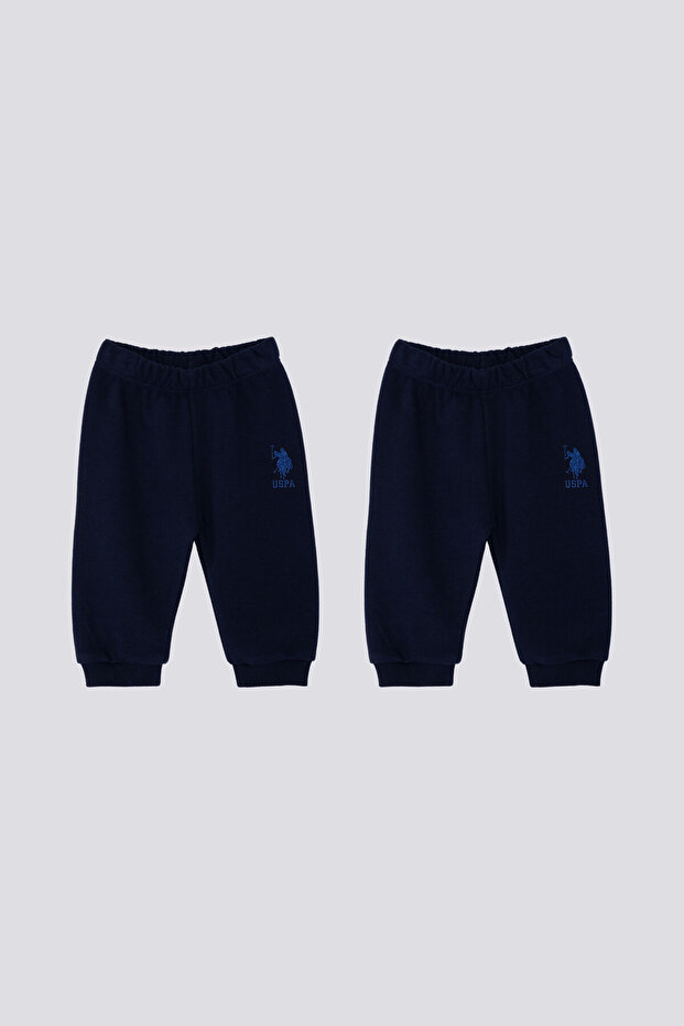 U.S. Polo Assn Baby Boy Navy Blue 2-Piece Set