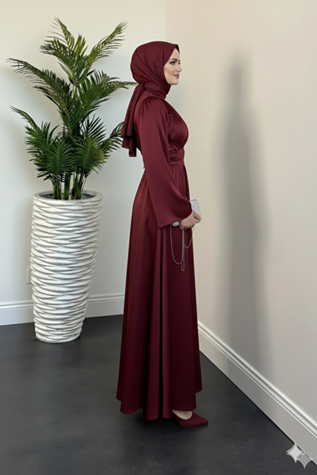 Saten Elbise İspanyol Kol - 2