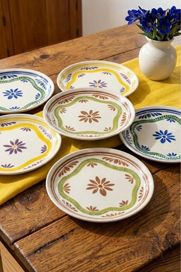 Moderna - 6'lı Porselen Pasta Tabağı Leo - 5