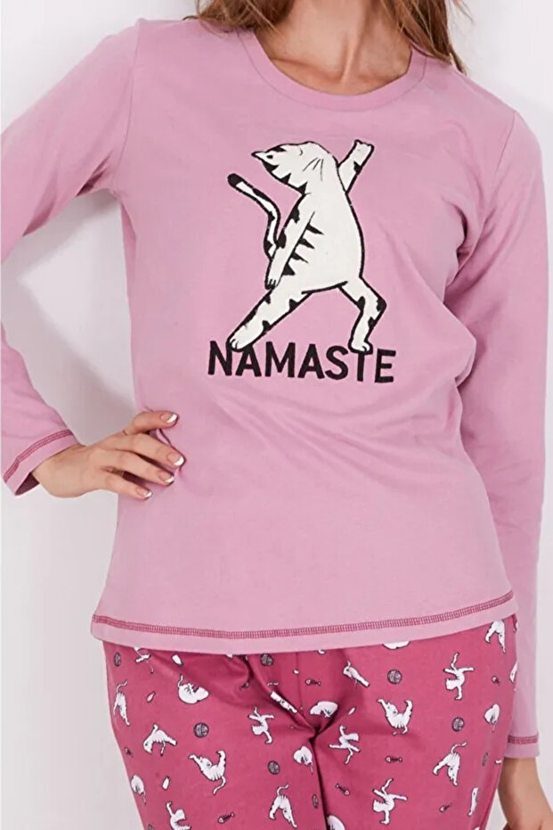 Long Sleeve Pajama Set - 5