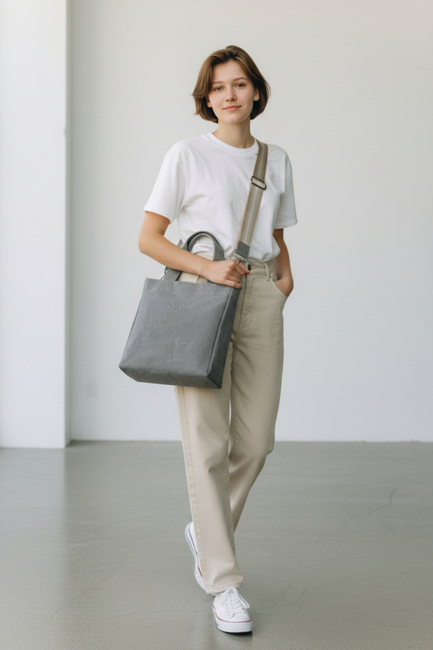 Everyday Large Tote – Gri - 4