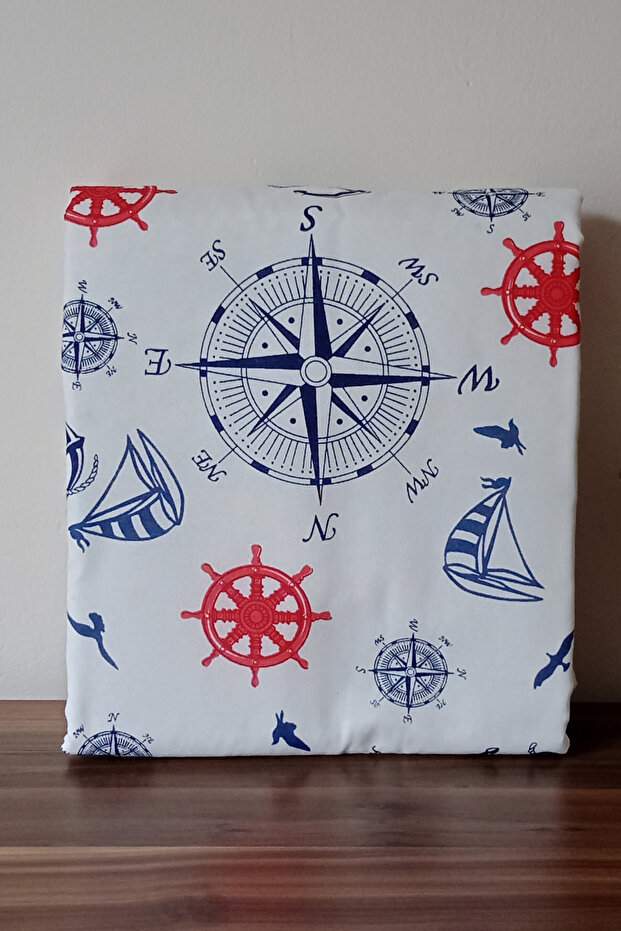 Ütü Masası Kılıfı Büyük Boy Ipli Stoperli Keçeli Kılıfı Örtüsü Bezi 55x140cm Deniz - 6