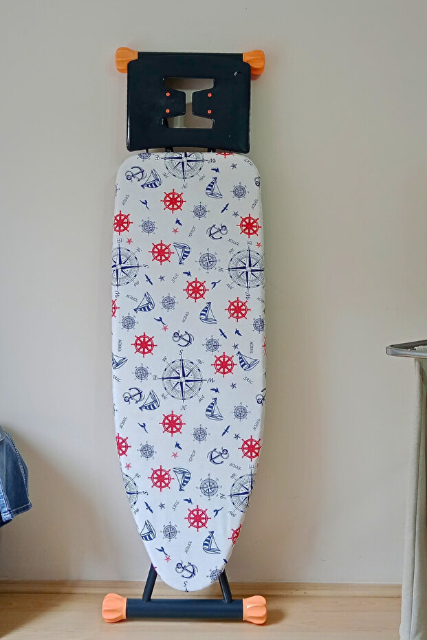 Ütü Masası Kılıfı Büyük Boy Ipli Stoperli Keçeli Kılıfı Örtüsü Bezi 55x140cm Deniz - 3