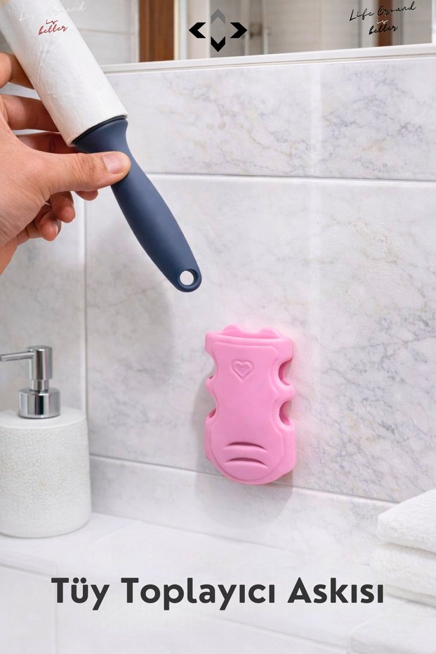 Feather Collector Roller Hanger with Suction Cup, Silicone Multi-Purpose Wall Hanger, No Drilling Organizer Hanger