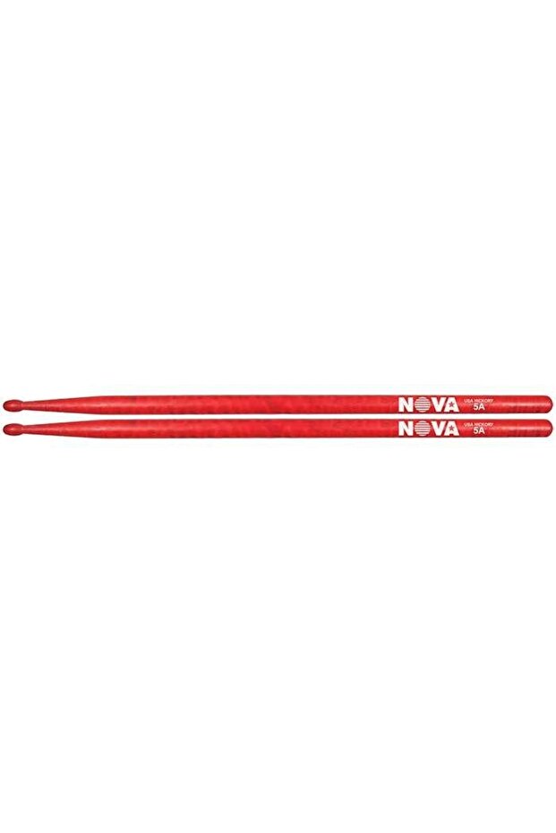 VICFIRTH N5AR باجيت (زوج) 5A خشب أحمر (KIRMIZI)، هيكوري، 1 (زوج) 5A خشب أحمر