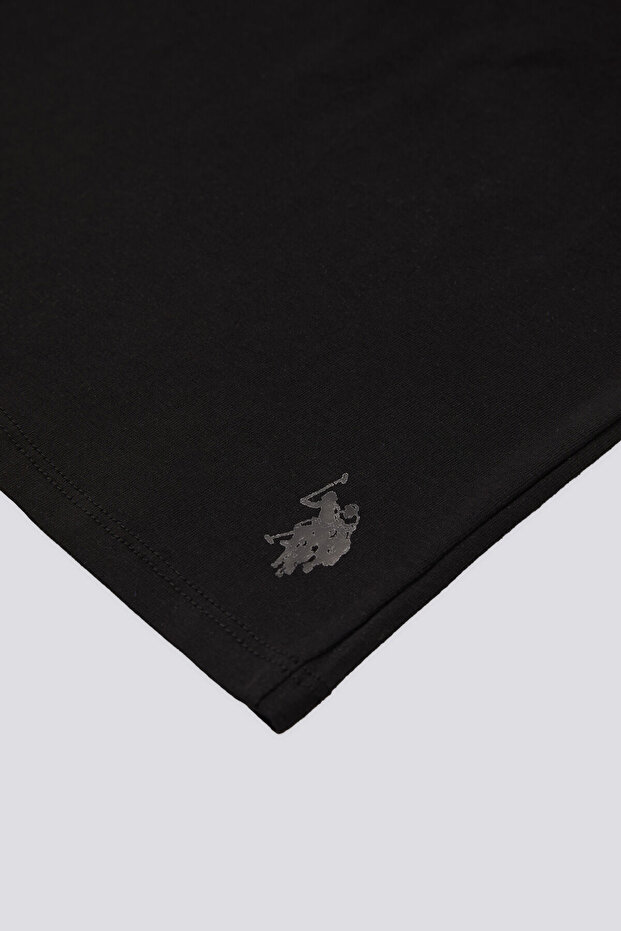 Girl's Basic Thick Strap Undershirt Black - 3