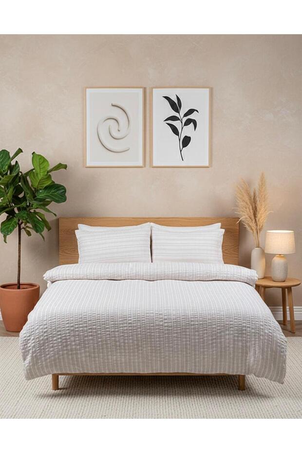 Buldan Natural Lorea Double Duvet Cover Set 200X220