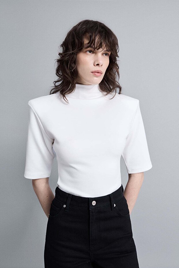 Dik yaka bluz - 4