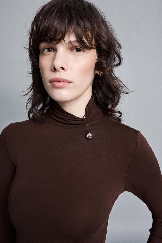 Aksesuar detaylı basic bluz - 2