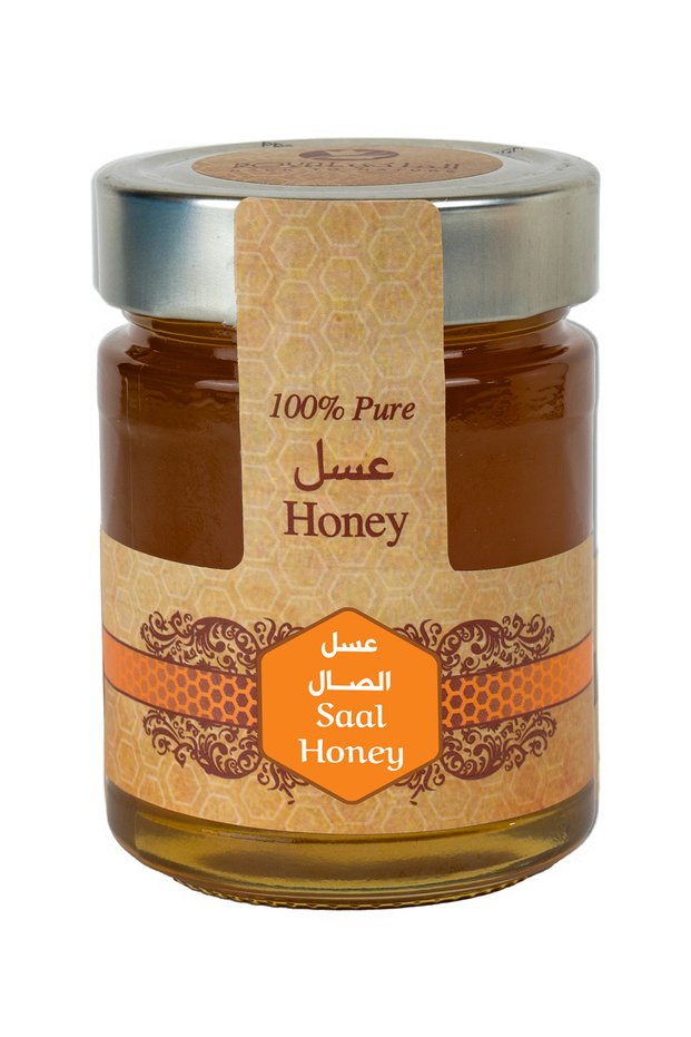 Premium Yemeni Saal Honey 400G, All-Natural with Spicy Taste, Genuine Honey, Mix with Tea & Coffee