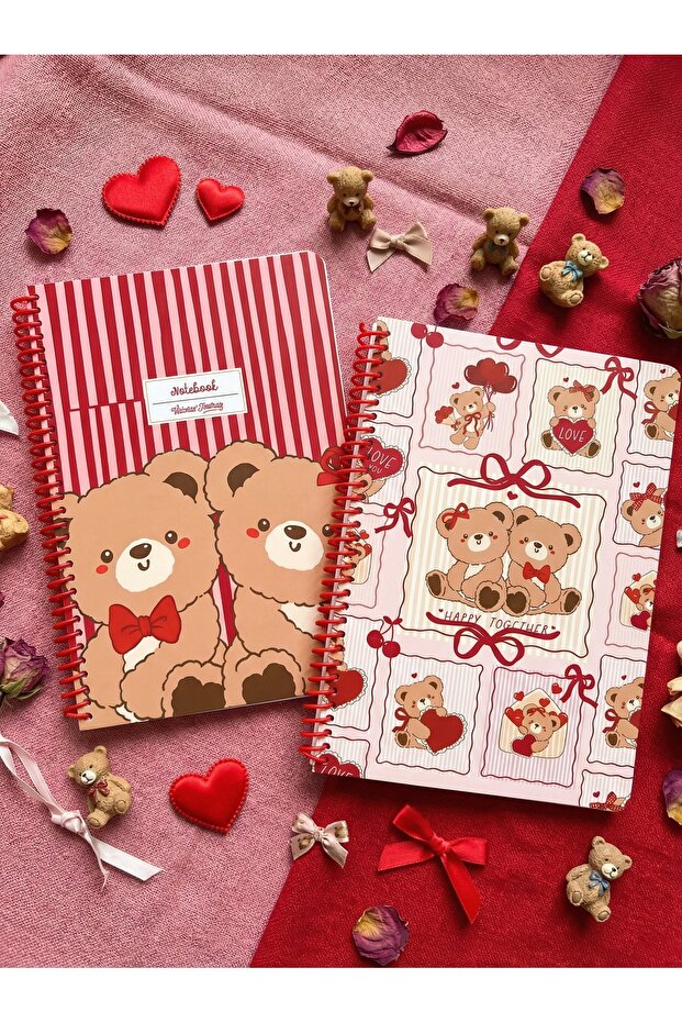 A5 Spiral School Notebook Set of 2 – Lined, Soft Touch Cover