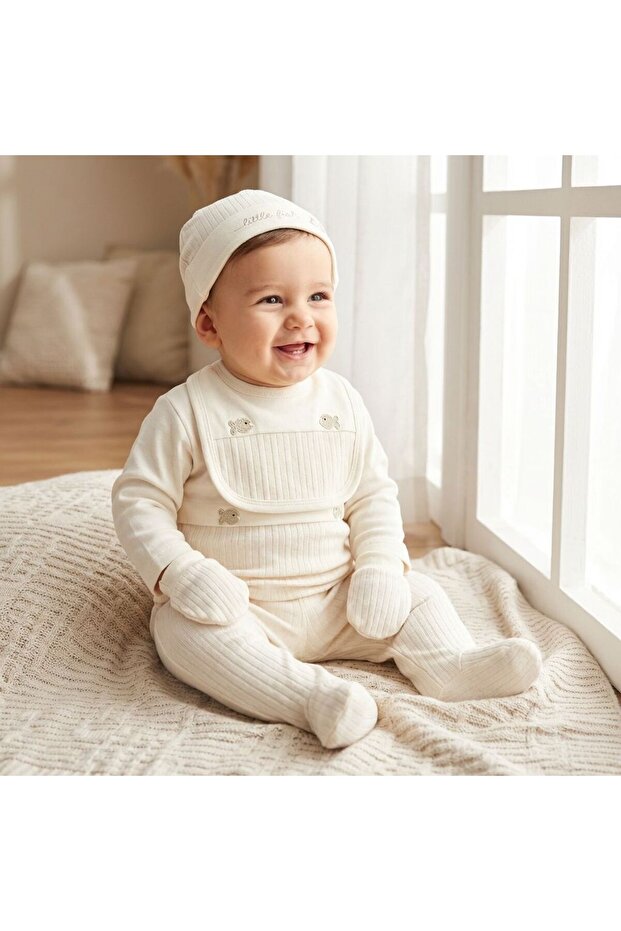 Men's 5-Piece Hospital Outfit Set with Fish Pattern Straps - 100% Cotton
