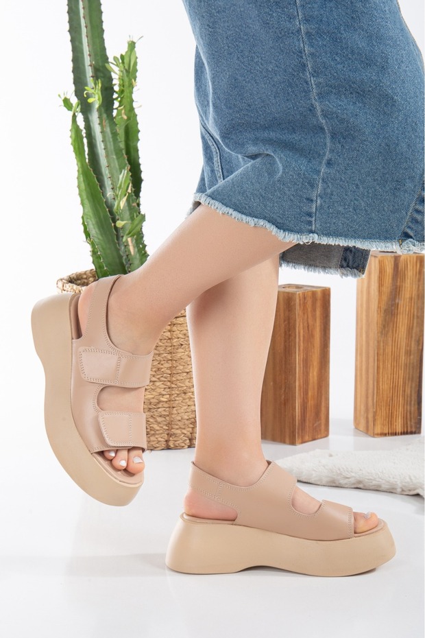 Women's Wedge Heel Velcro Sandals