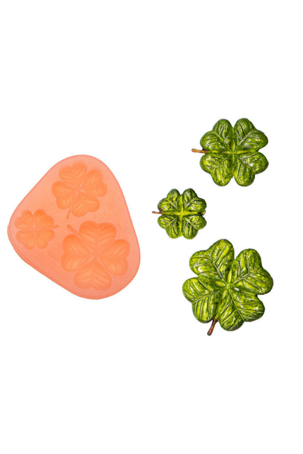 Clover Flower Silicone Mold Clover Candle Mold Soap Candle Scented Stone Mold Decoration