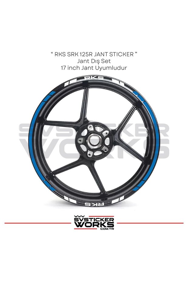 Rks Wheel Compatible Sticker Wheel Outer Strip Set of 16 Stickers