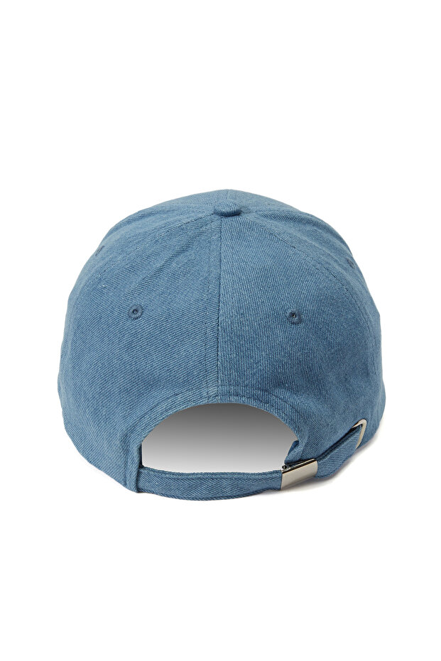 Mavi Logolu Kadın Cap Şapka - 3