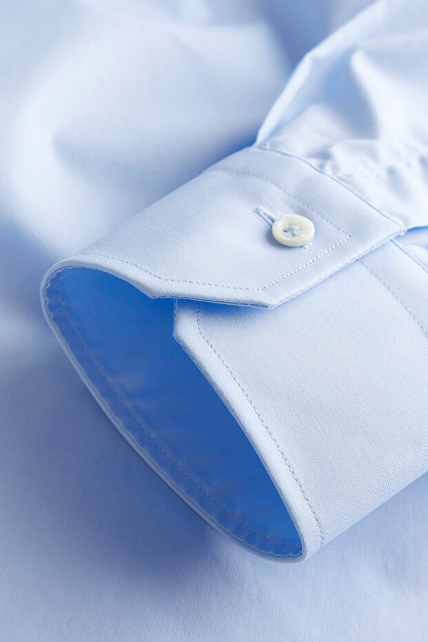 POPLİN KLASİK GÖMLEK - 4