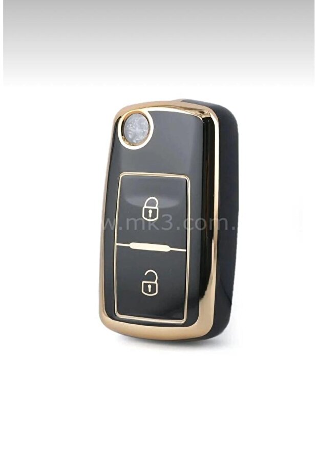 Jetta Golf 5 Golf 6 Scirocco Polo Caddy Transporter Nano Black Gold Key Case
