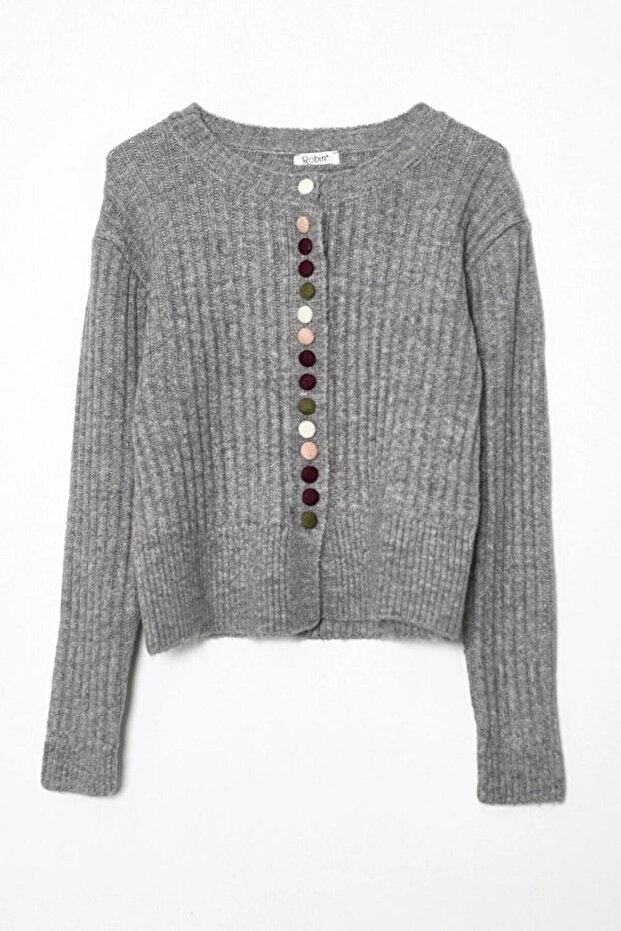 T95005 Kadın Triko Kazak - 1