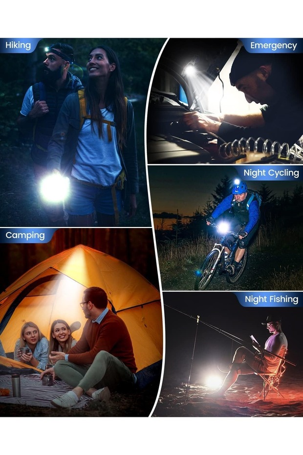 مصباح تخييم مزود بـ 6 أدوات مهمة مدمجة - 6