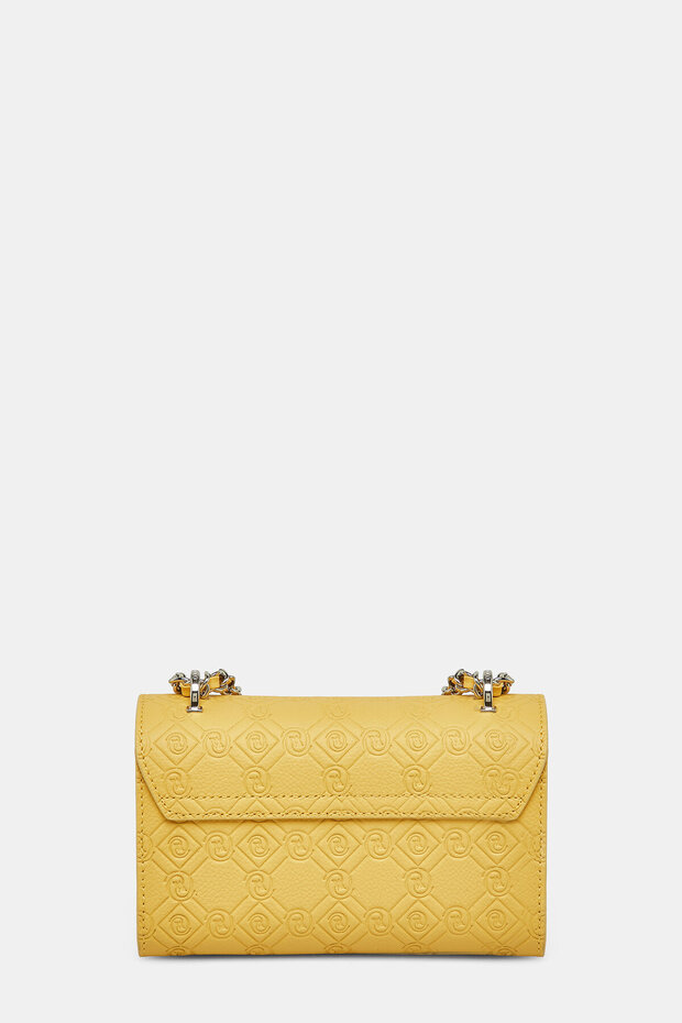SARI MONOGRAM DERİ ÇANTA - 5