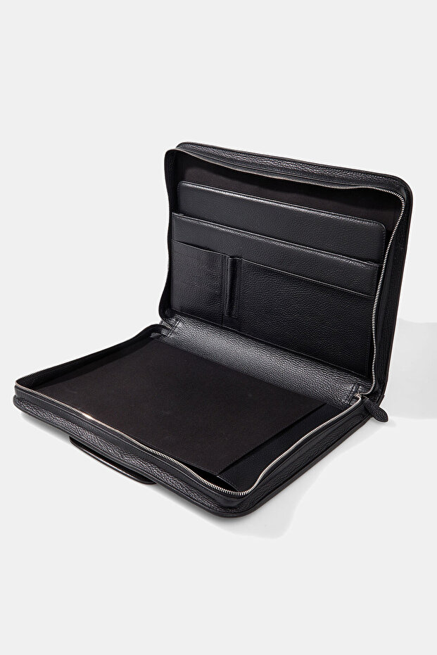 SİYAH DERI ÇANTA - 5