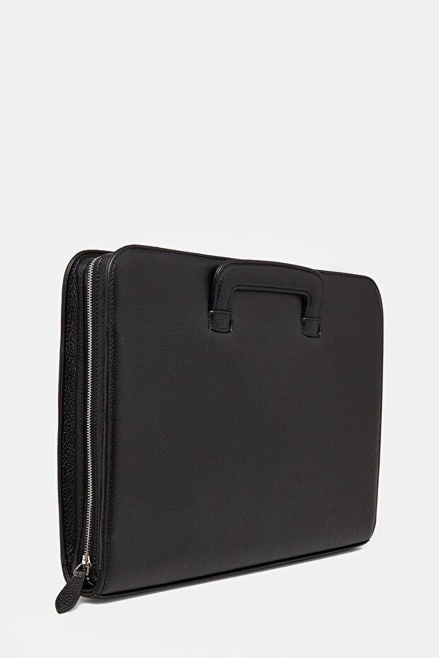 SİYAH DERI ÇANTA - 2