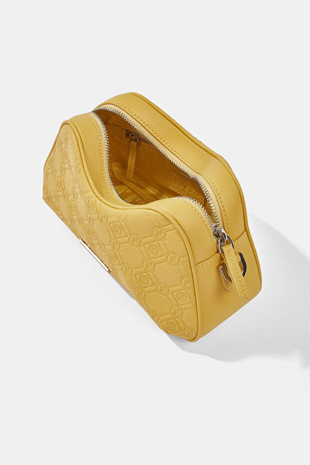 SARI MONOGRAM DERİ ÇANTA - 7