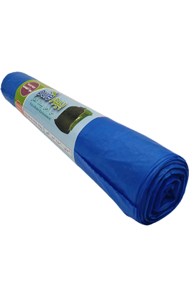 Plast Tech HDPE Plastic Garbage Bag 20-Piece, 60 cm x 90 cm Size, Blue