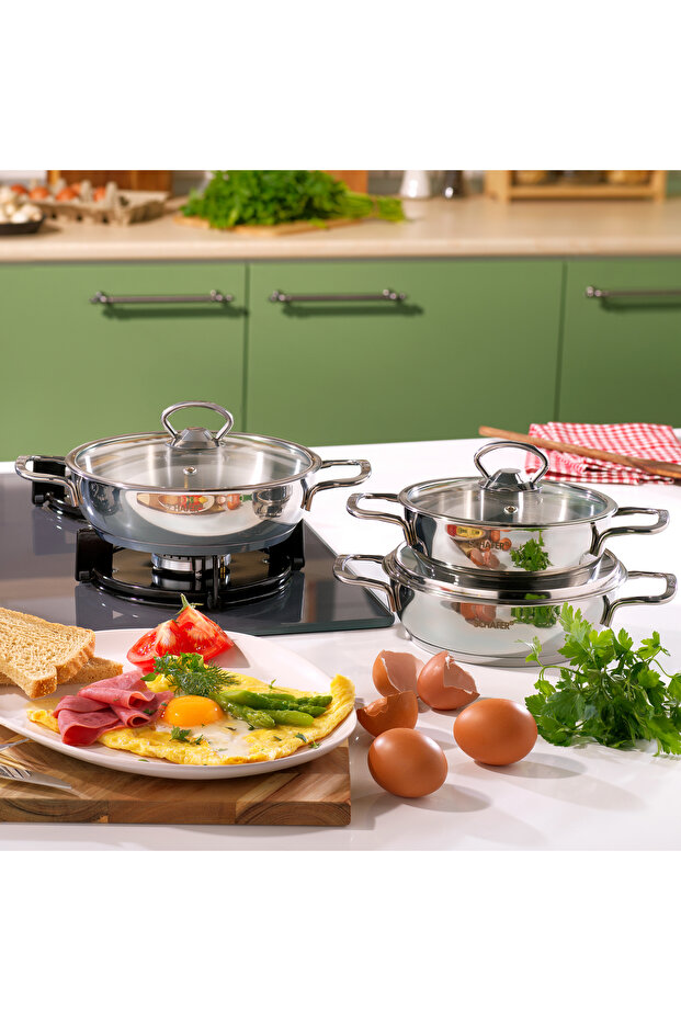 Mastercook 25 Parça Paslanmaz Çelik Çeyiz Seti - 4