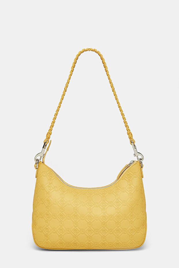 SARI MONOGRAM DERİ ÇANTA - 4