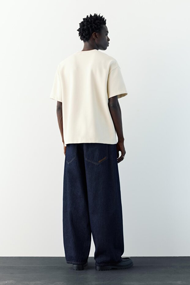 Grafik kısa kollu sweatshirt - 4