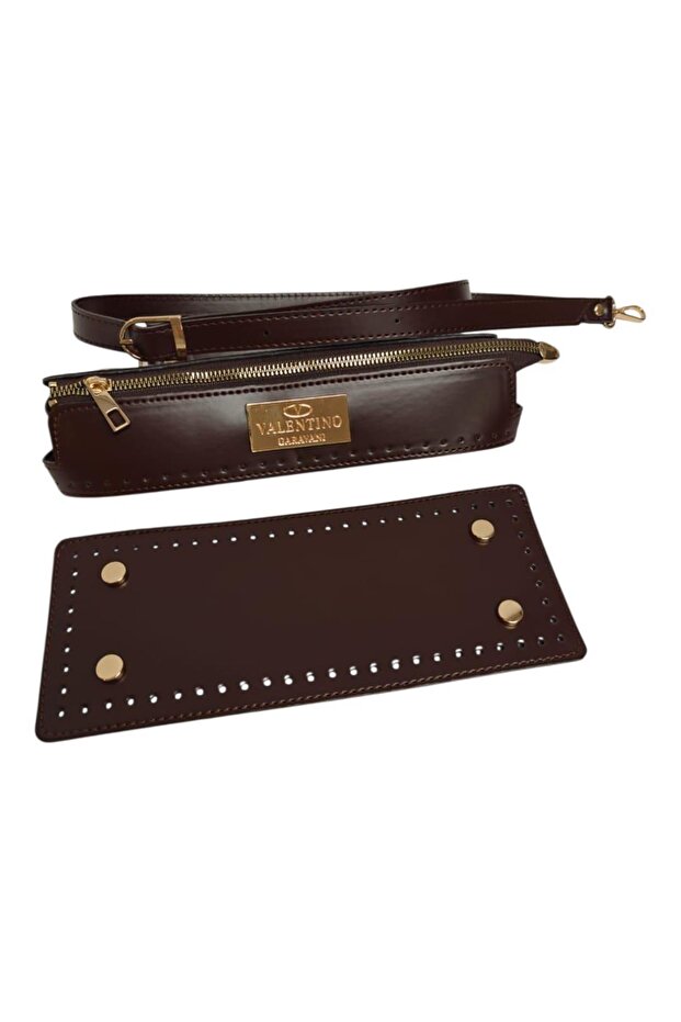 Brand Model Bitter Brown Bag Knitting Kit Base Slider Bag Strap