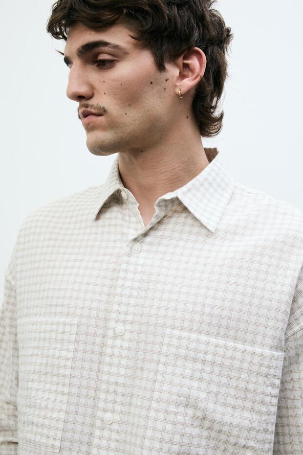 Cepli uzun kollu gömlek - 5