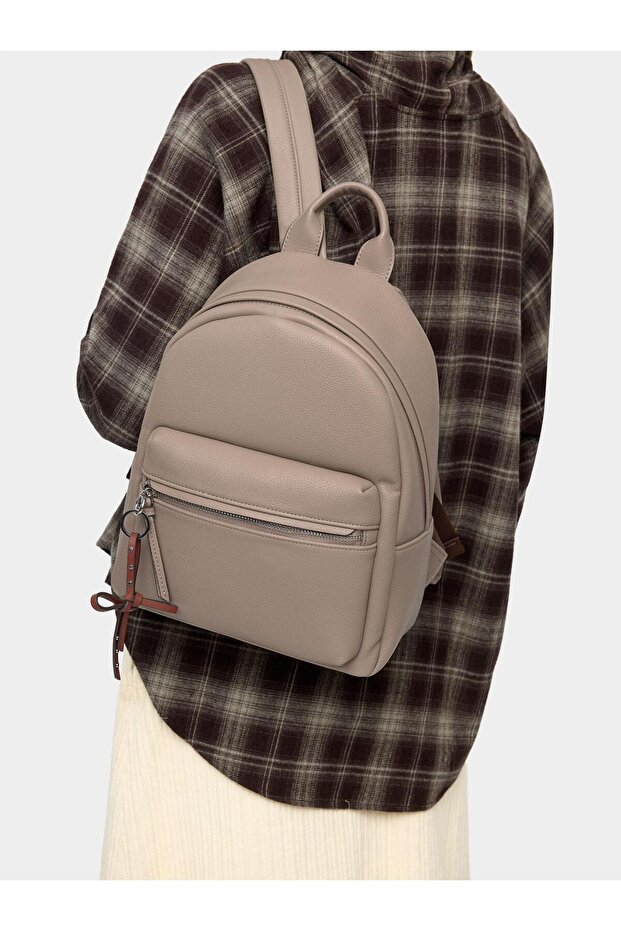 Kadın Charm'lı Basic Sırt Çantası - 1