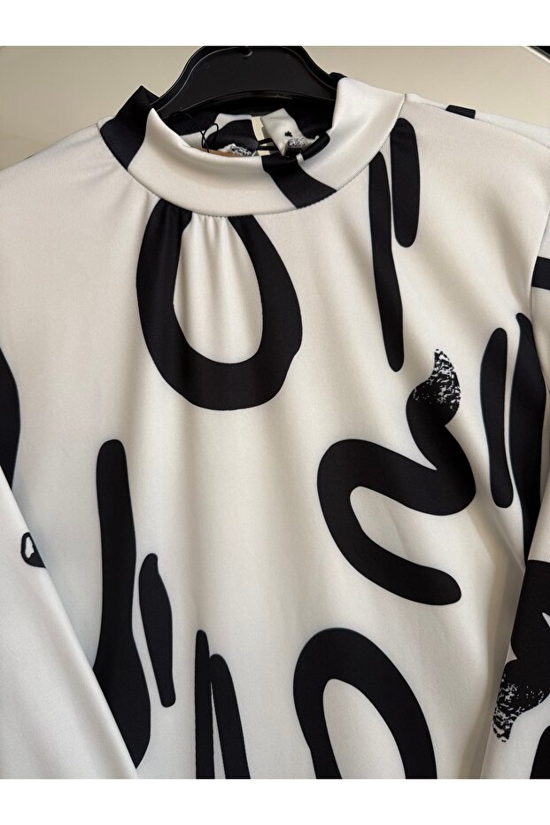 Scuba Elbise Tunik - 3