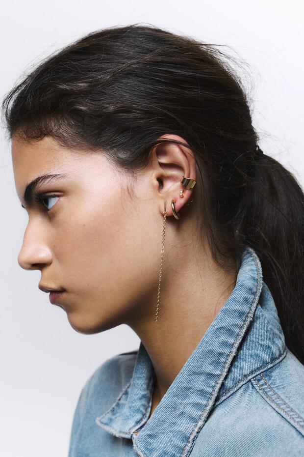 Çoklu ear cuff küpe paketi - 5