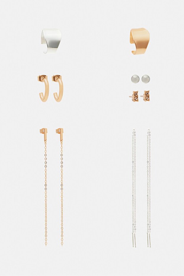 Çoklu ear cuff küpe paketi - 1