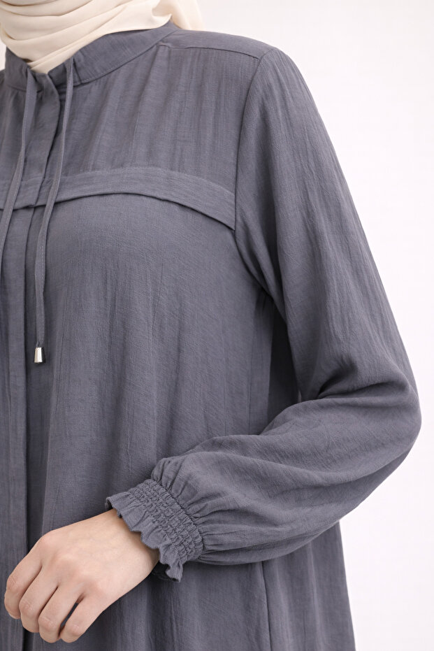 Hakim Collar Front Placket Suit - 4