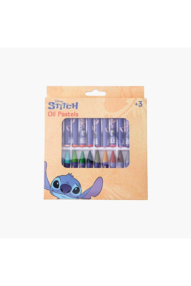 Stitch Print 24-Piece Oil Pastel Crayon Set